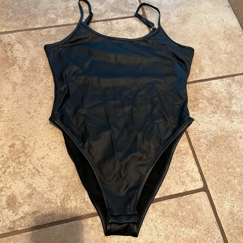 SHEIN pleather bodysuit